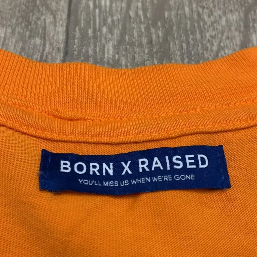 Mens Born X Raised F*** The‎ World Crewneck Shortsleeve T-Shirt - Picture 3 of 7